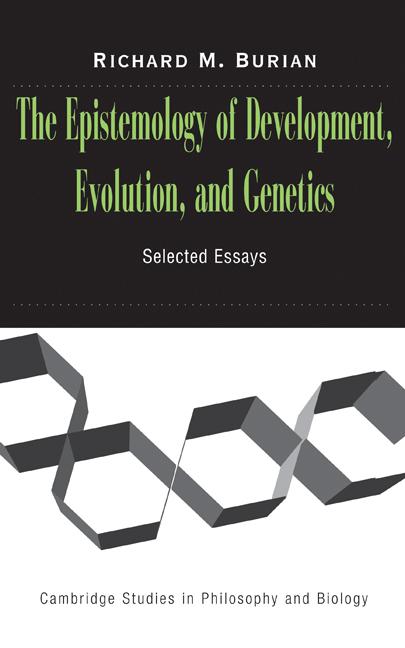 Vorderes Coverbild The Epistemology of Development, Evolution, and Genetics