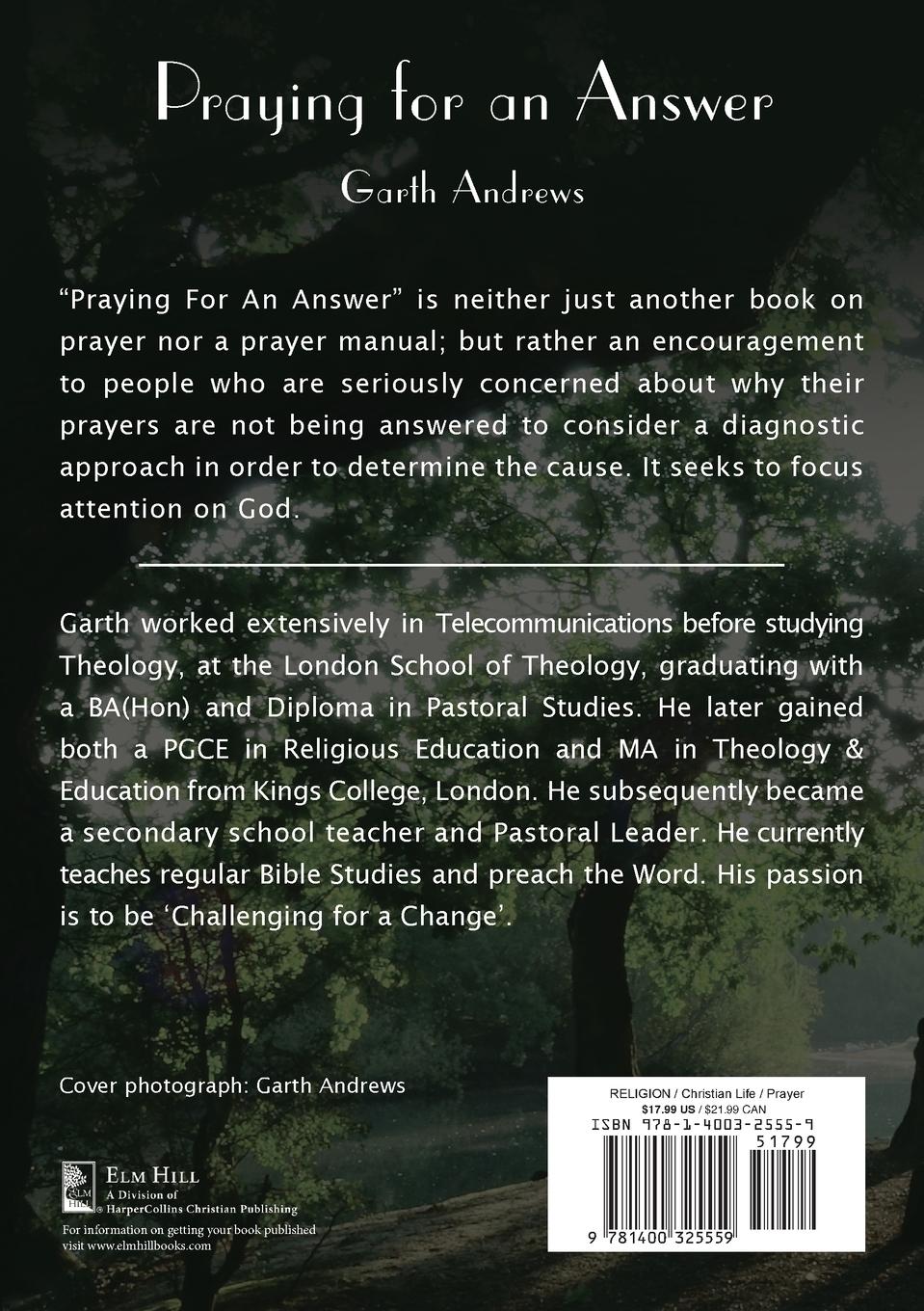 Rückseitencover Praying For An Answer