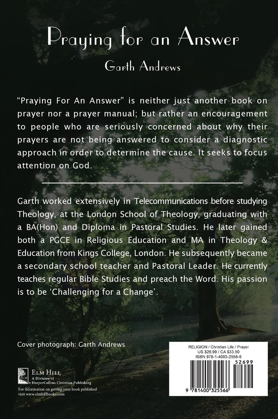Rückseitencover Praying For An Answer