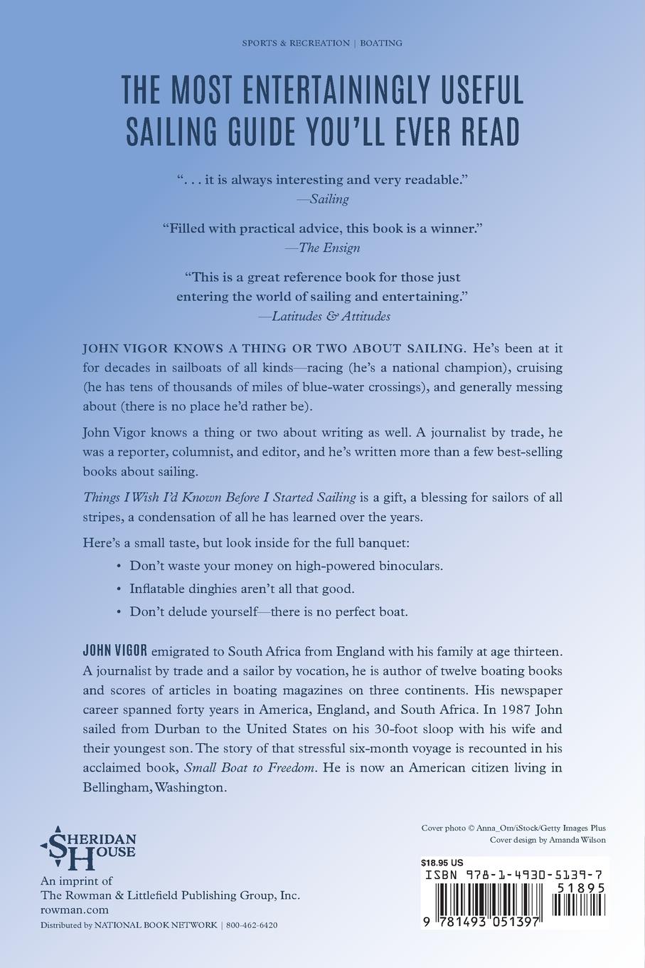 Rückseitencover Things I Wish I'd Known Before I Started Sailing, Expanded and Updated