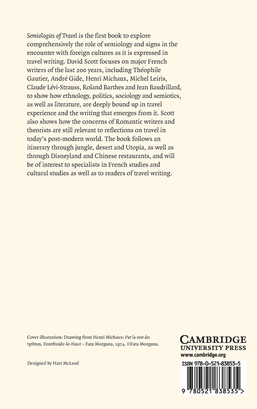 Rückseitencover Semiologies of Travel