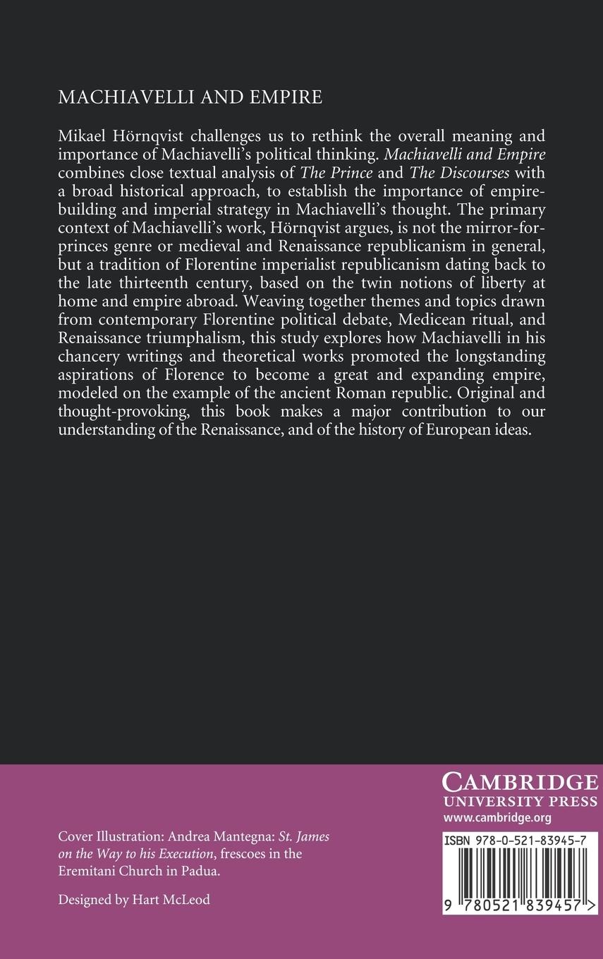 Rückseitencover Machiavelli and Empire