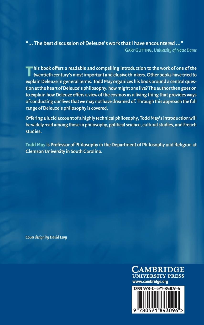 Rückseitencover Gilles Deleuze