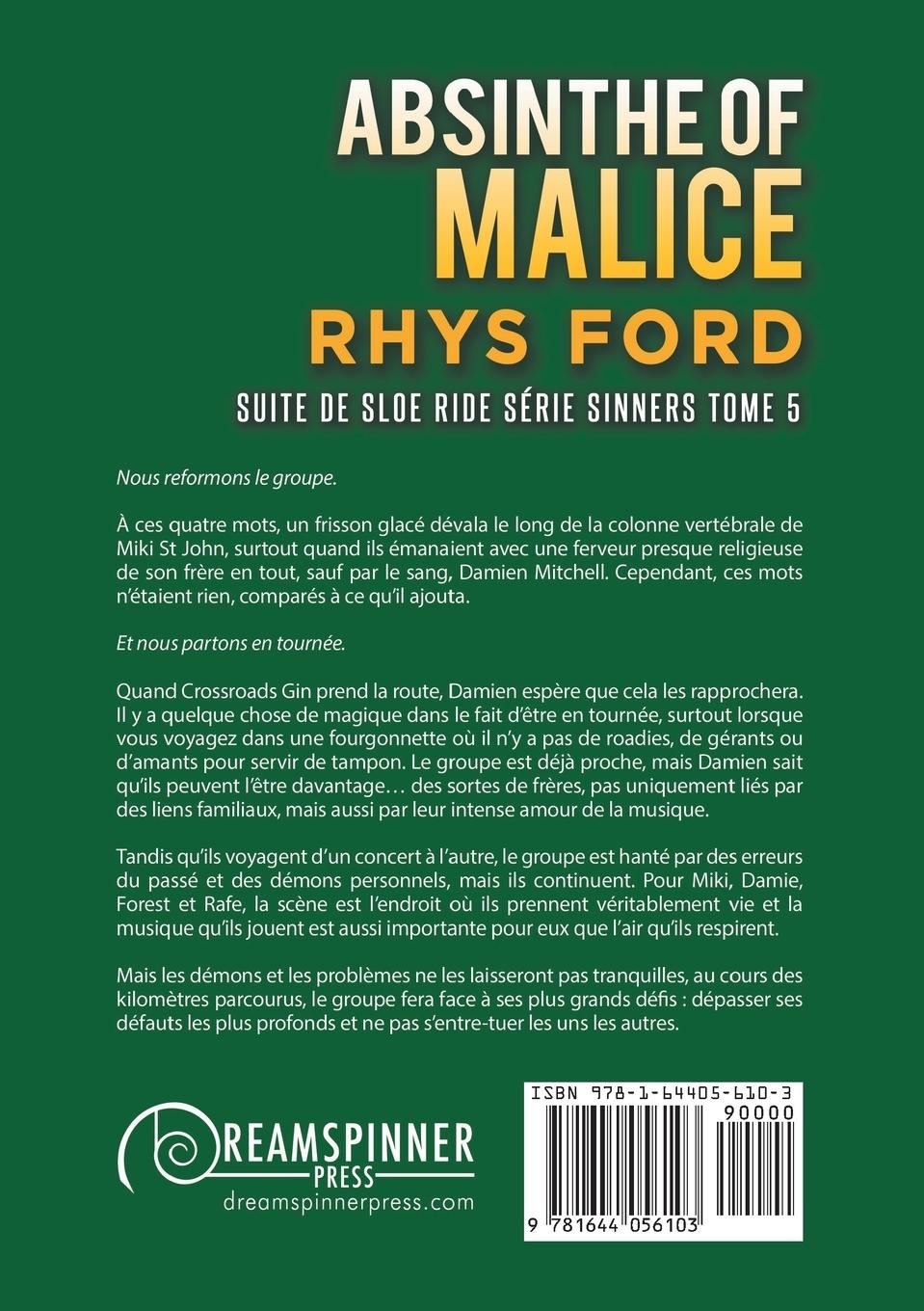 Rückseitencover Absinthe of Malice (Français)