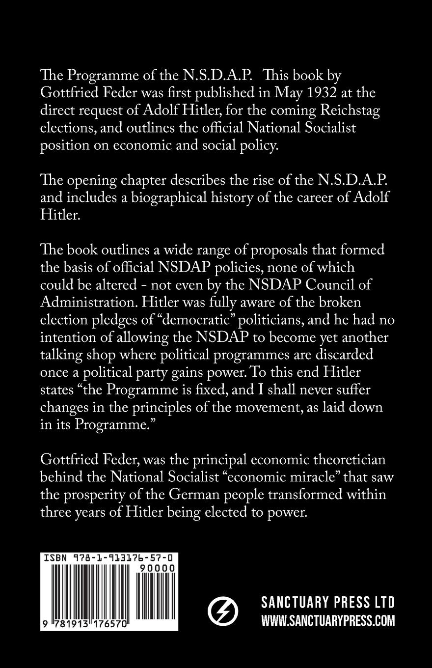 Rückseitencover The Programme of the NSDAP