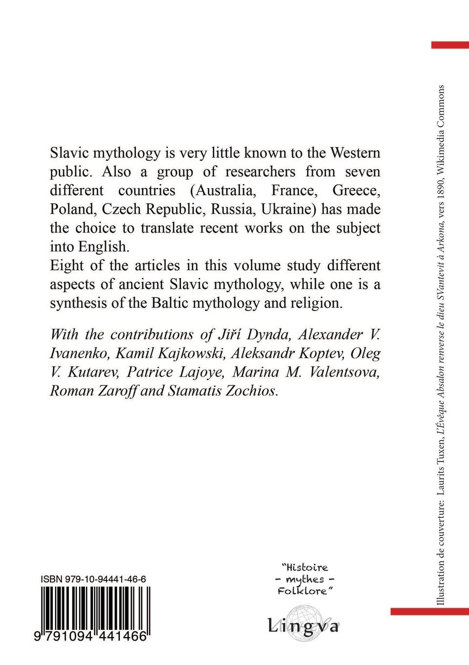 Rückseitencover New Researches on the Religion and Mythology of the Pagan Slavs