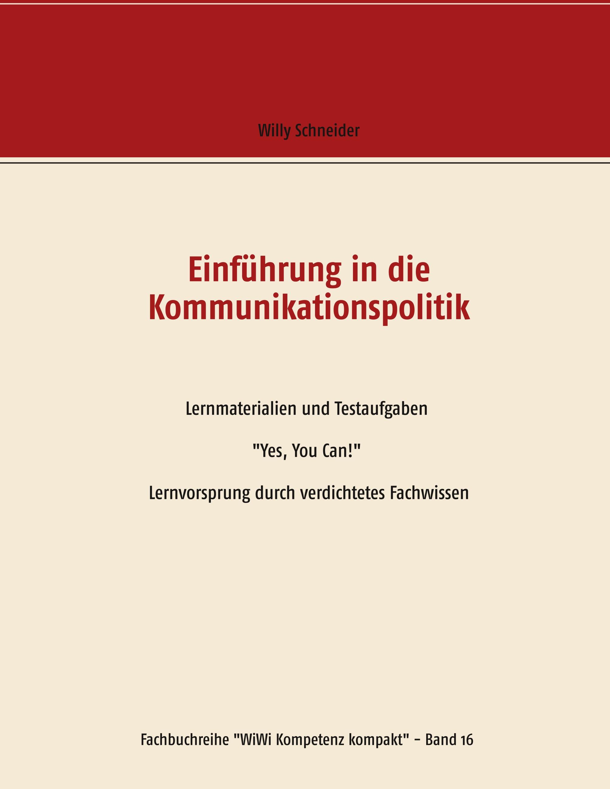 Vorderes Coverbild Einführung in die Kommunikationspolitik