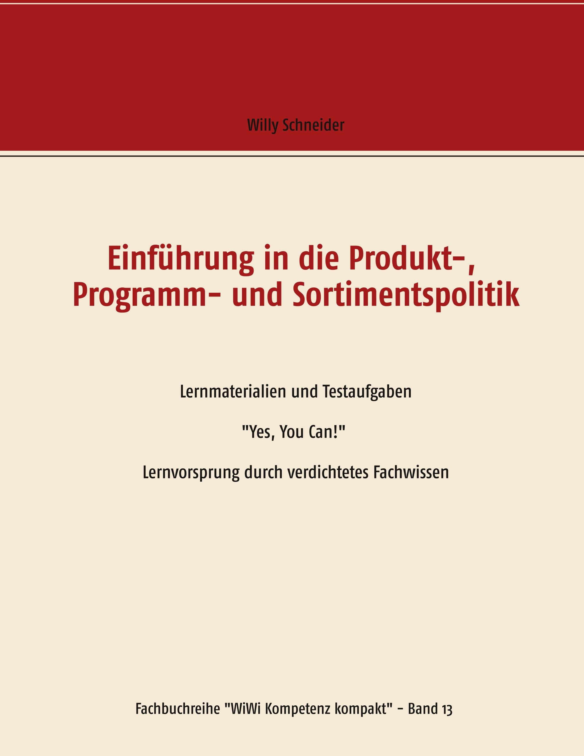 Vorderes Coverbild Einführung in die Produkt-,  Programm- und Sortimentspolitik