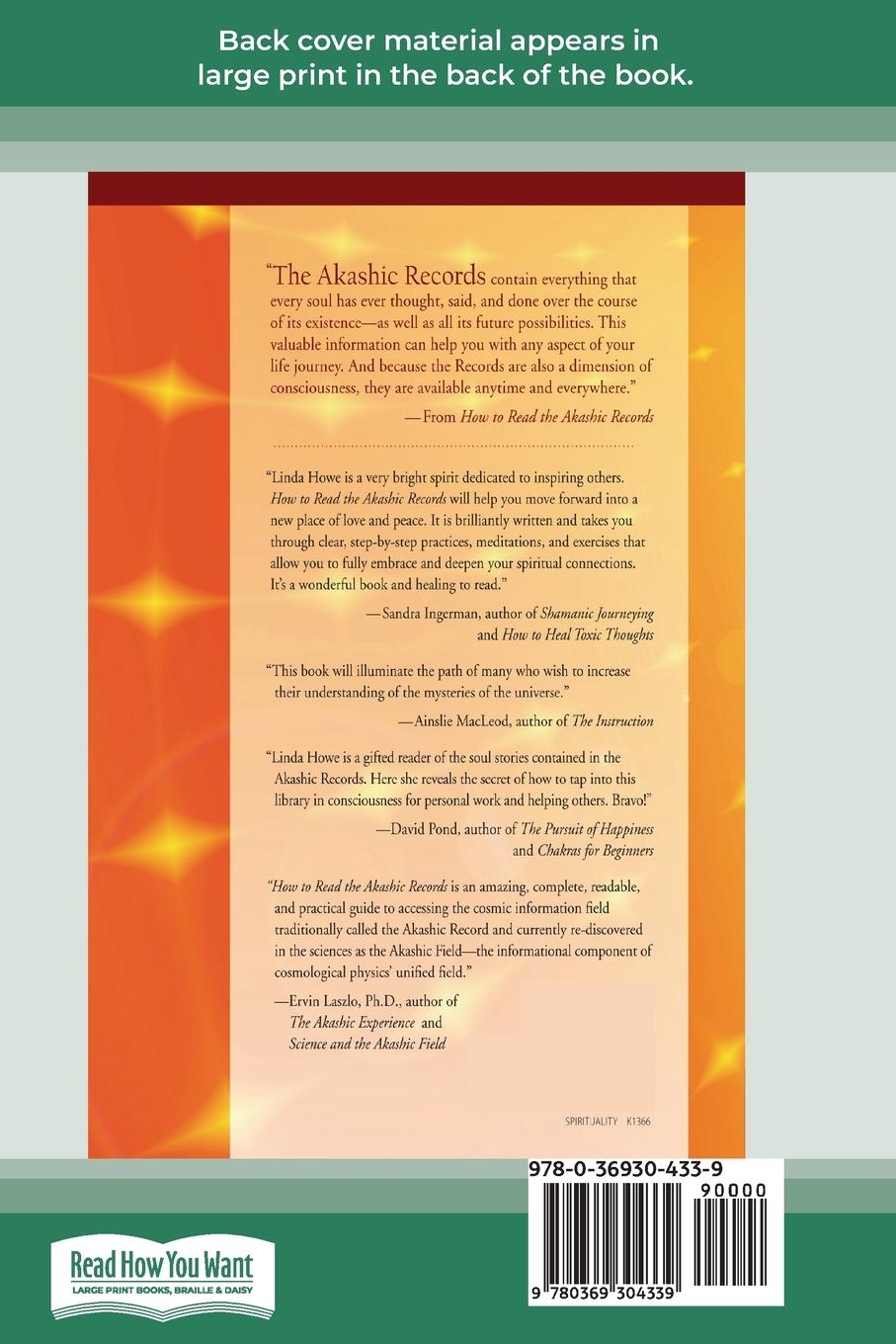 Rückseitencover How to Read the Akashic Records