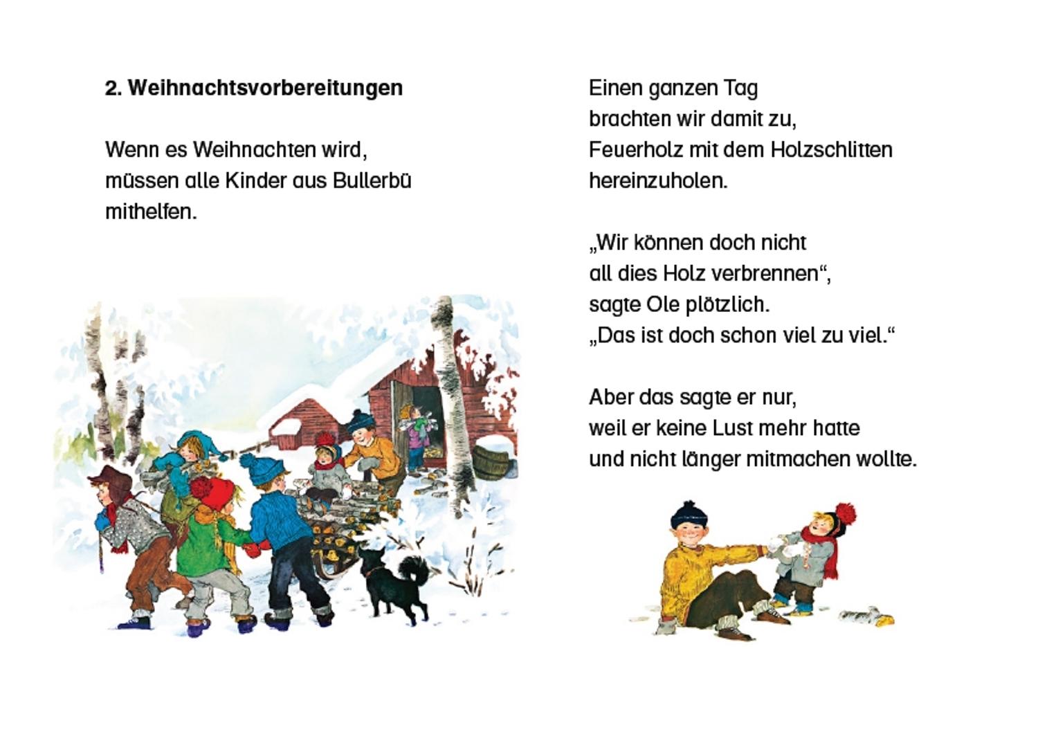 Beispielinhalt (Bild) Weihnachten in Bullerbü