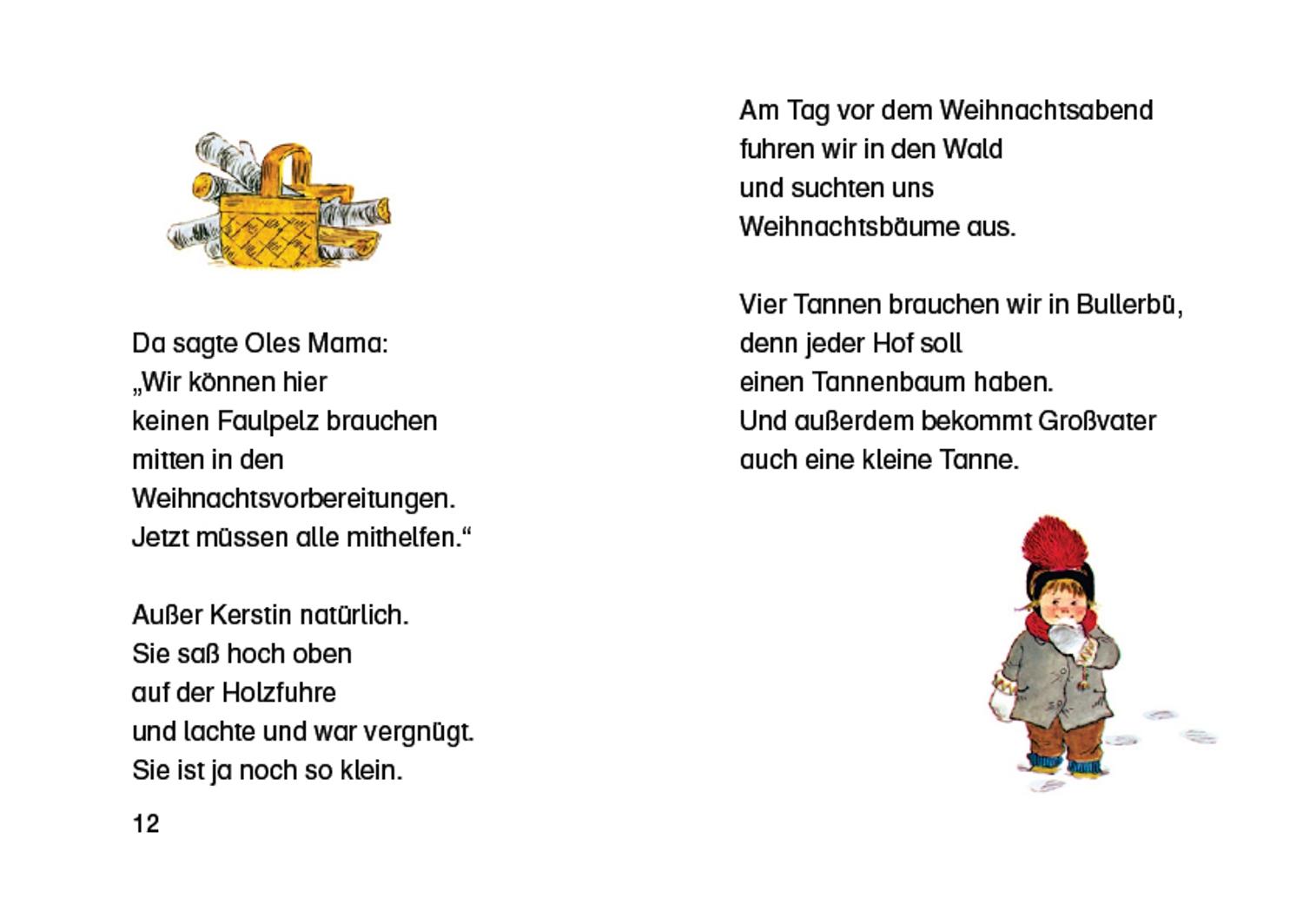 Beispielinhalt (Bild) Weihnachten in Bullerbü