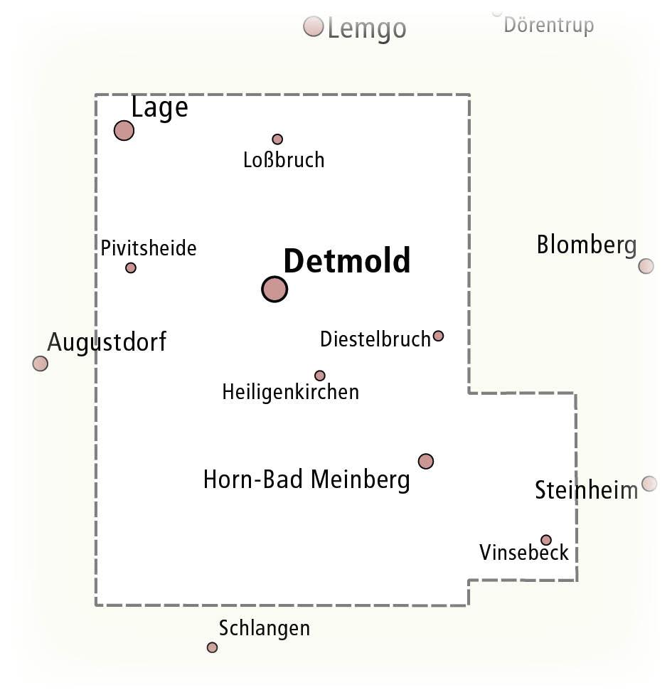 Beispielinhalt (Bild) Detmold, Horn-Bad Meinberg 1:25 000