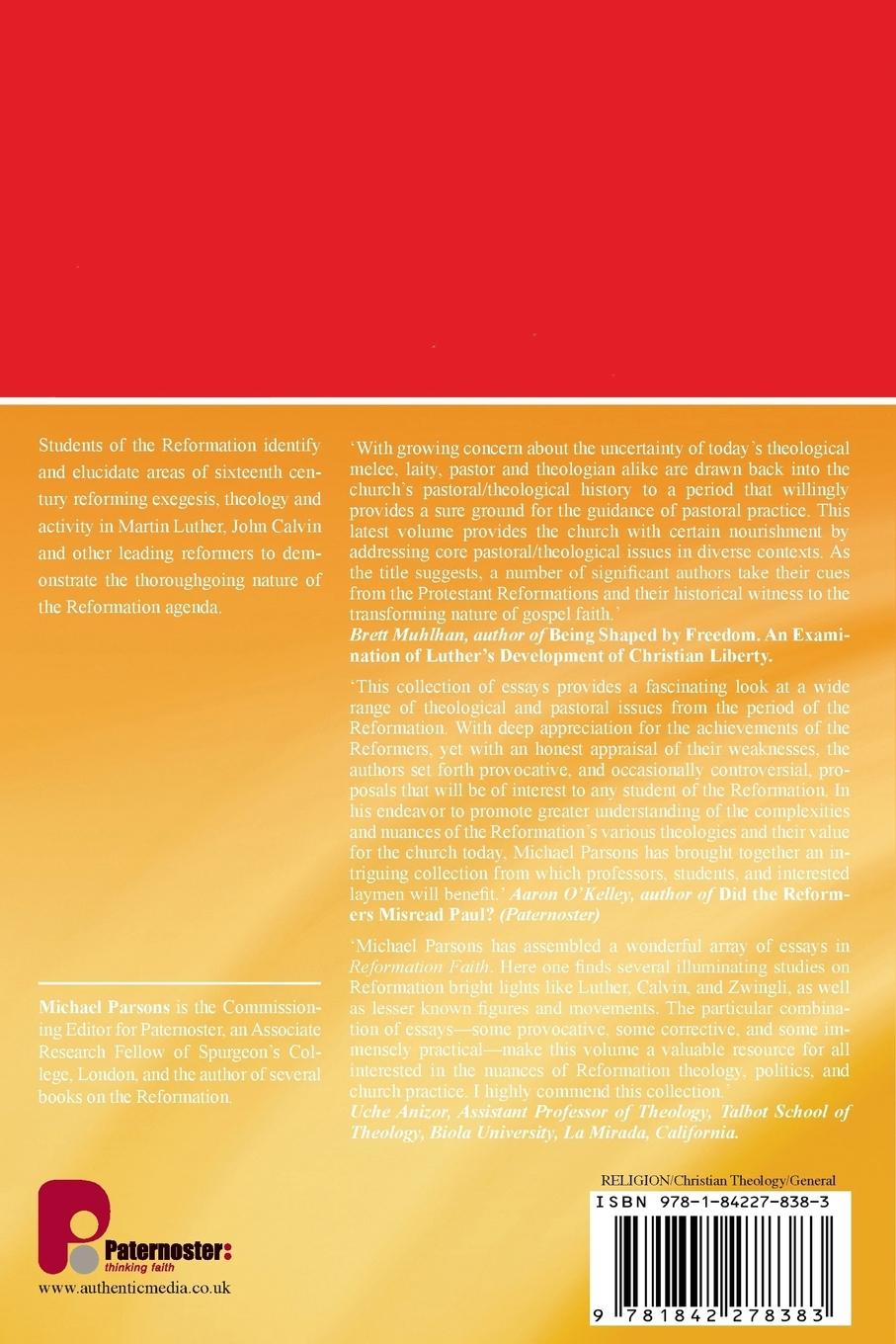 Rückseitencover Reformation Faith