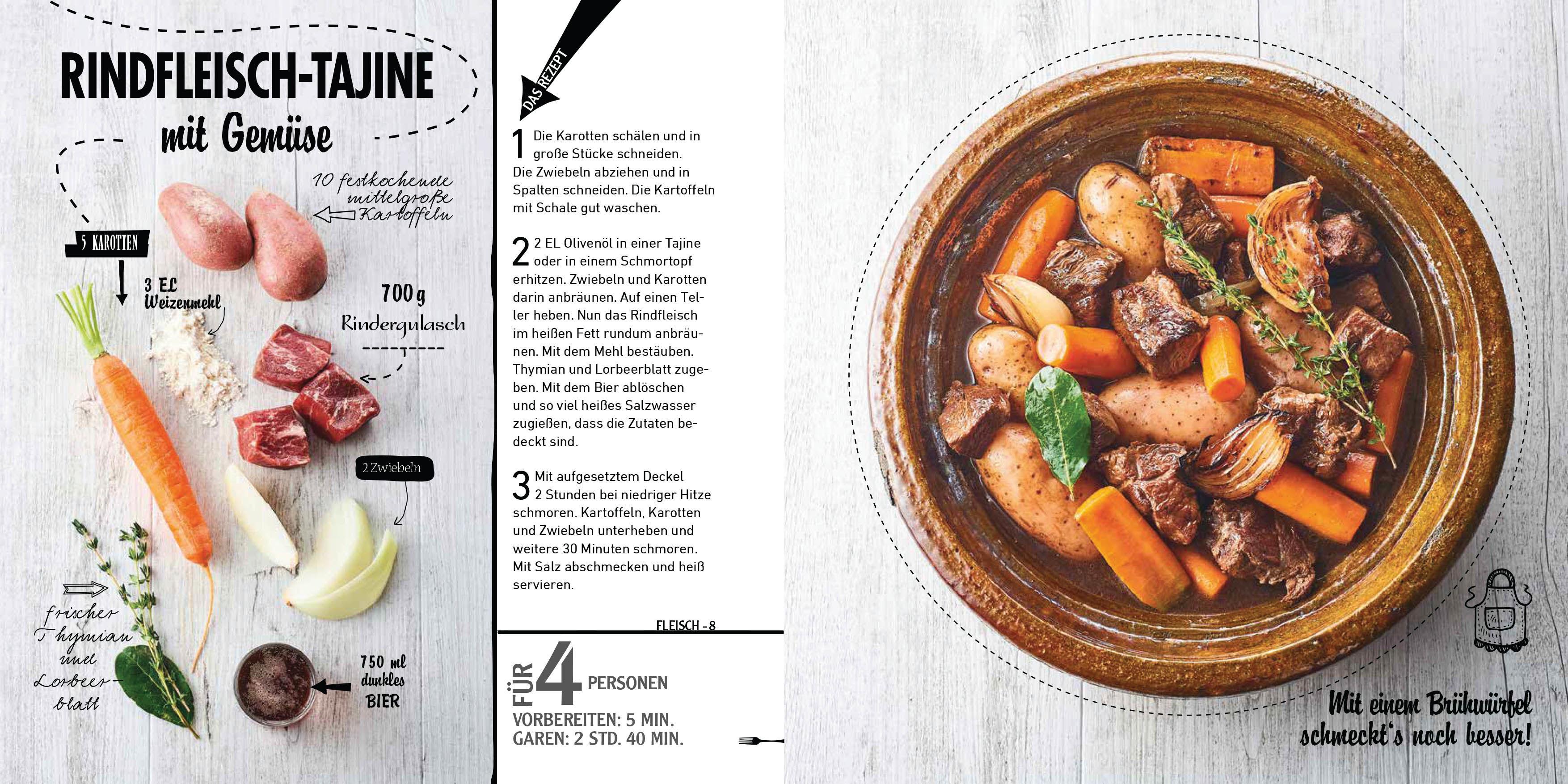 Beispielinhalt (Bild) Die besten Rezepte für die Tajine