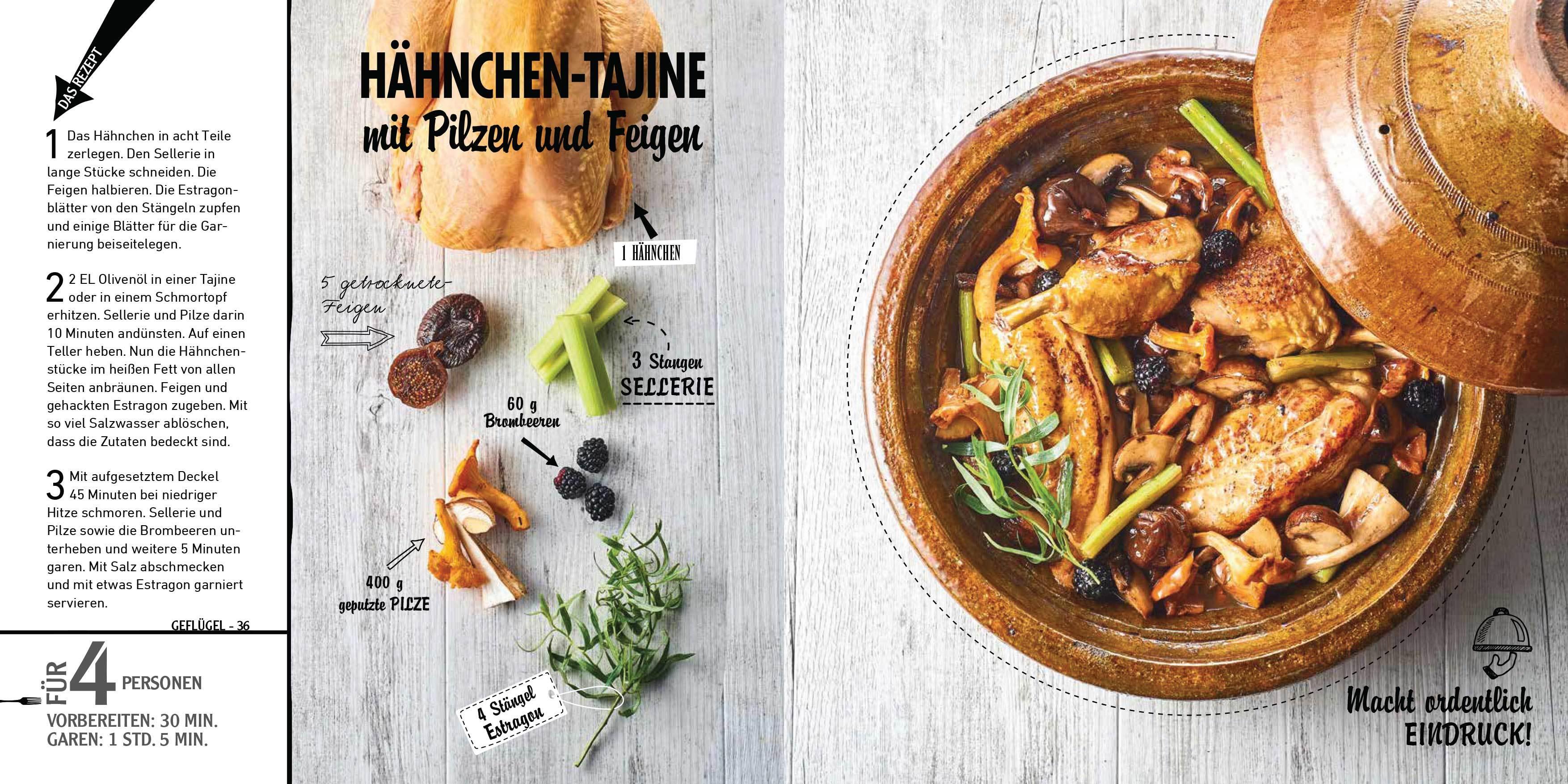 Beispielinhalt (Bild) Die besten Rezepte für die Tajine