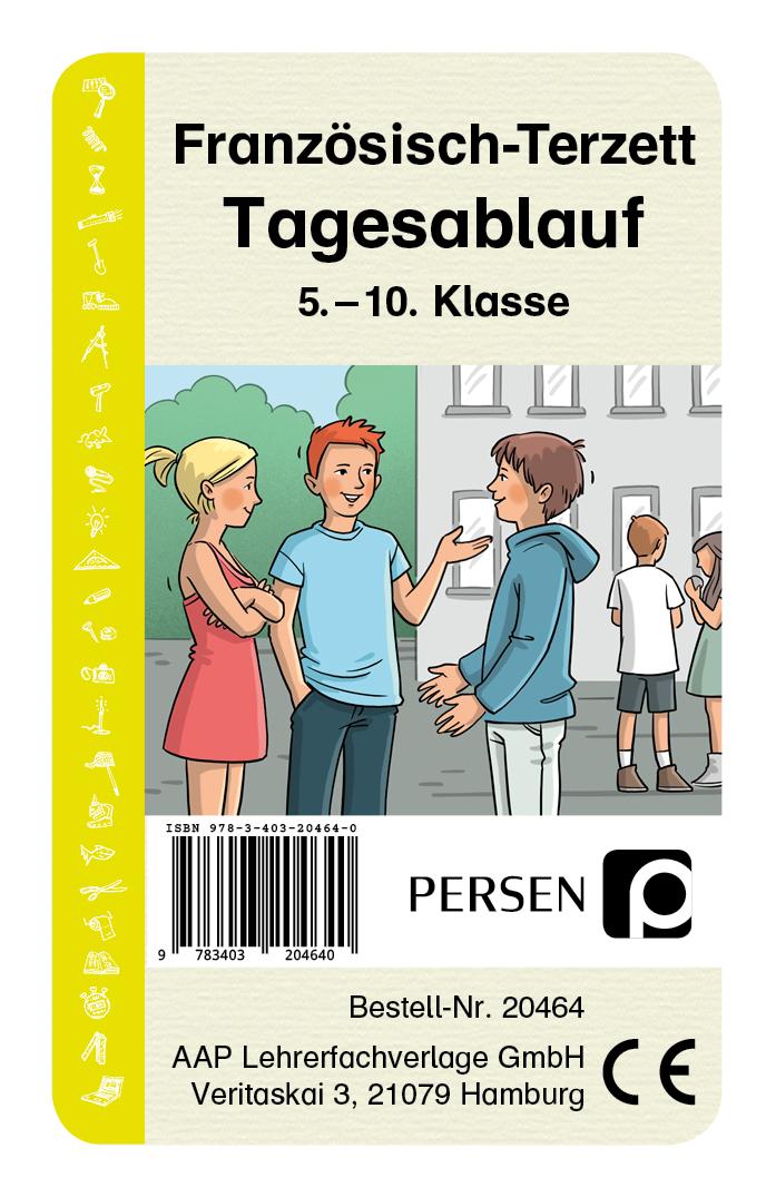 Vorderes Coverbild Französisch-Terzett: Tagesablauf