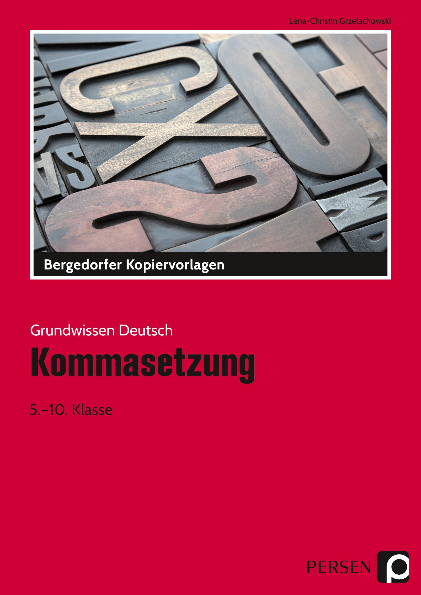 Vorderes Coverbild Kommasetzung