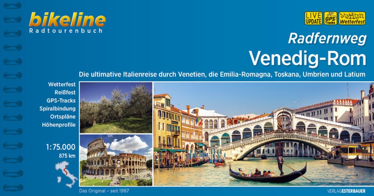Vorderes Coverbild Radfernweg Venedig-Rom