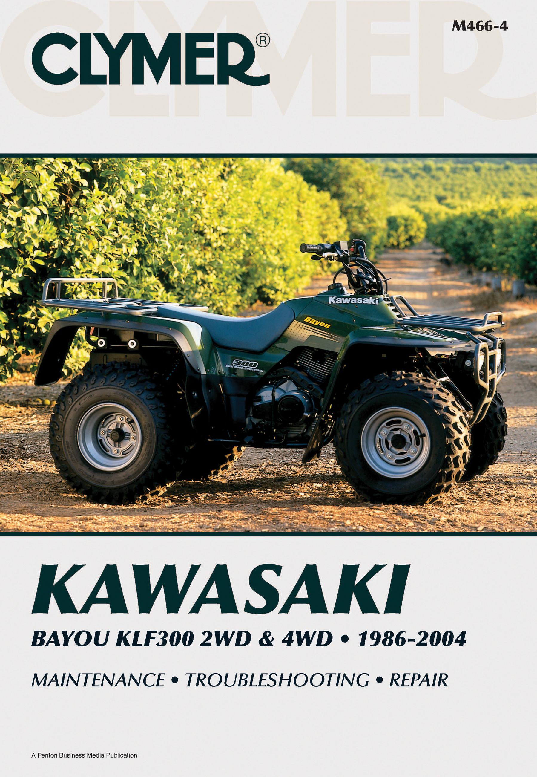 Vorderes Coverbild Kawasaki Bayou KLF300 2WD (1986-2004) & 4WD (1989-2004) Service Repair Manual