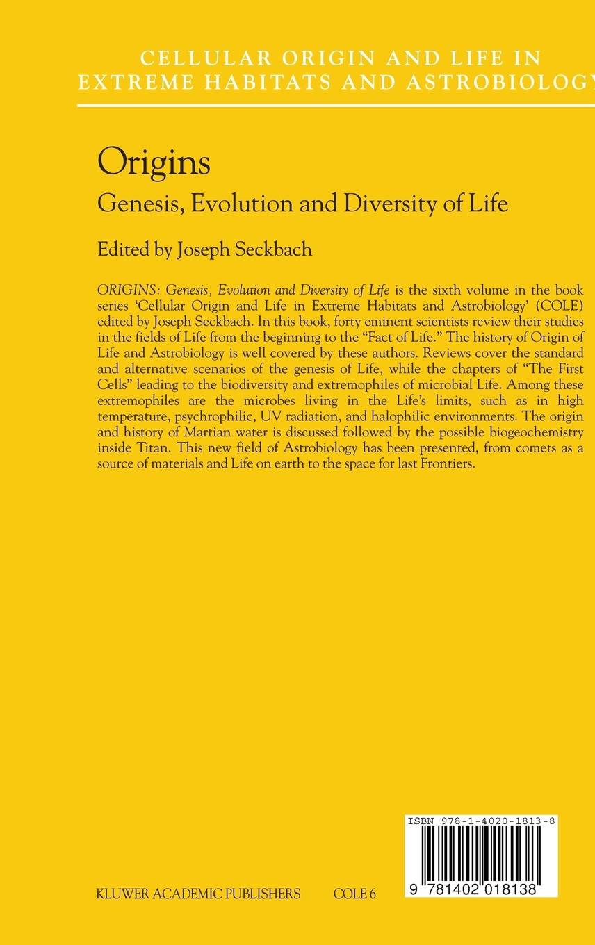 Rückseitencover Origins