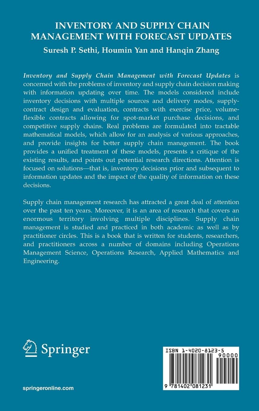 Rückseitencover Inventory and Supply Chain Management with Forecast Updates