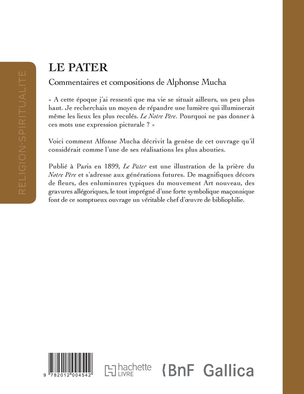 Rückseitencover Le Pater: Commentaires Et Compositions de Alphonse Mucha