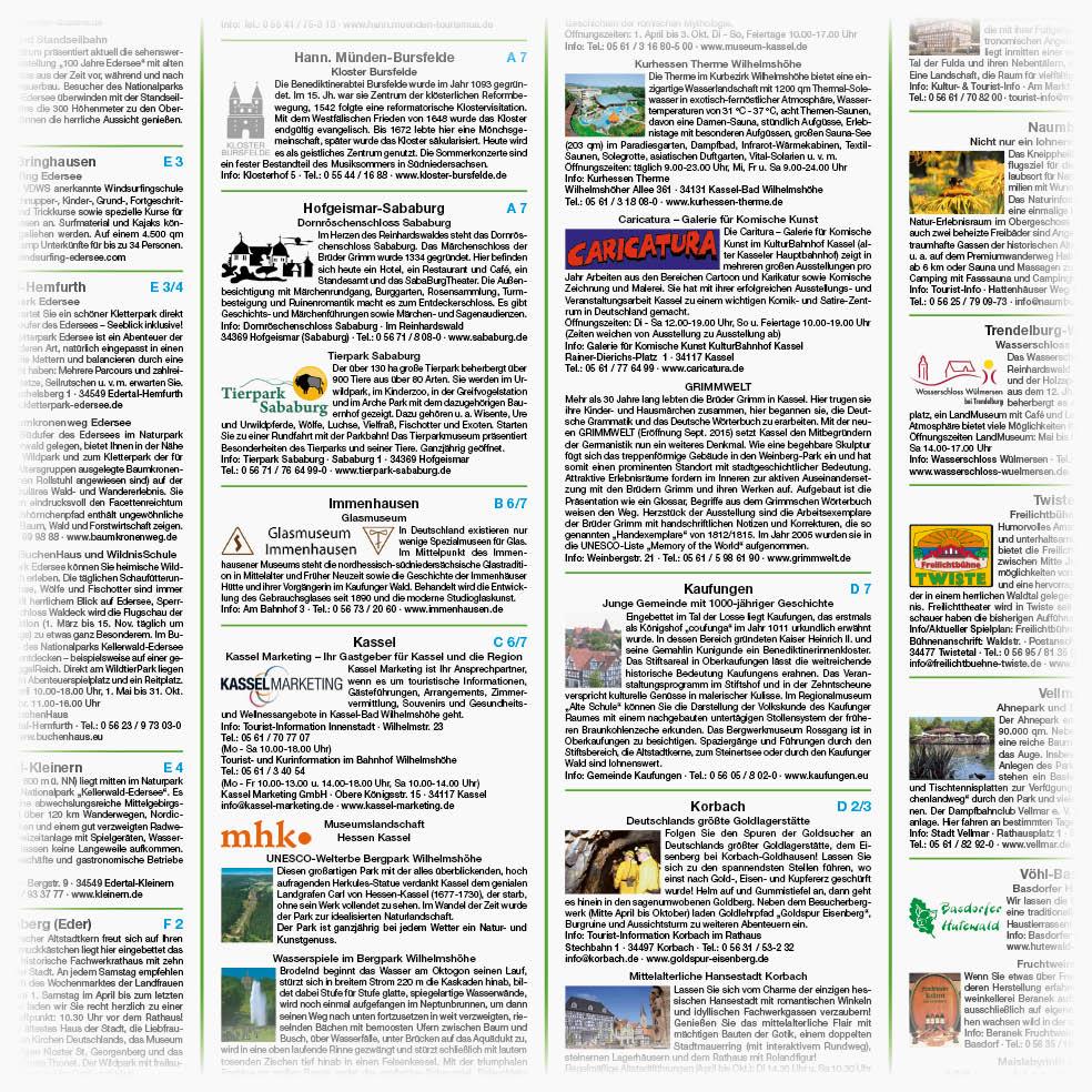 Beispielinhalt (Bild) Waldecker Land und Kasseler Land 1:105 000