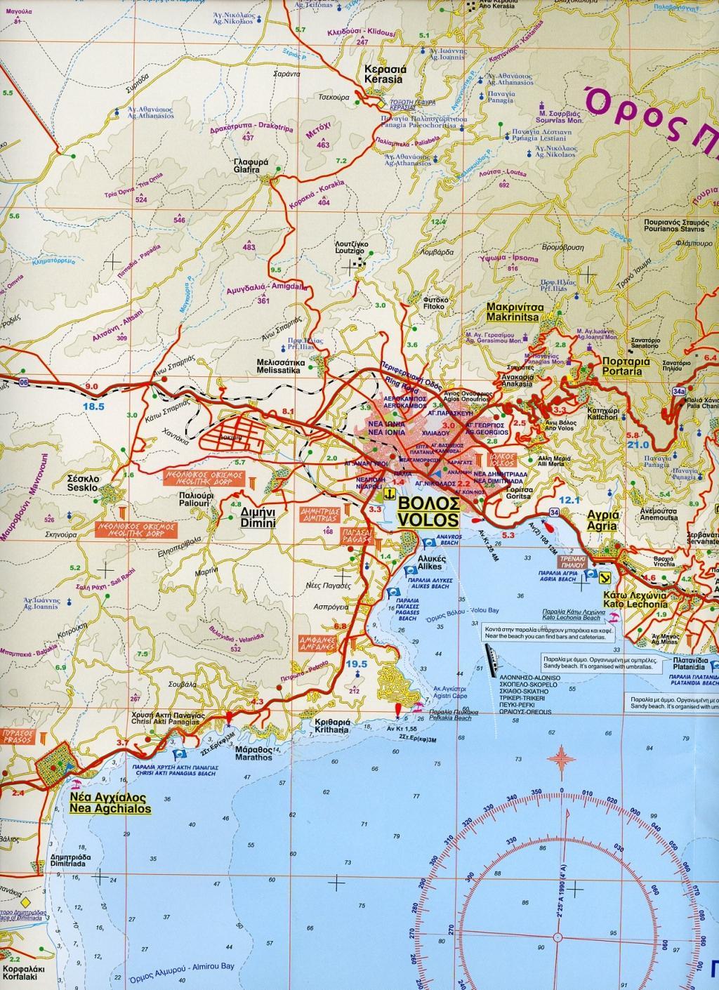 Beispielinhalt (Bild) Pelion 1 : 100 000