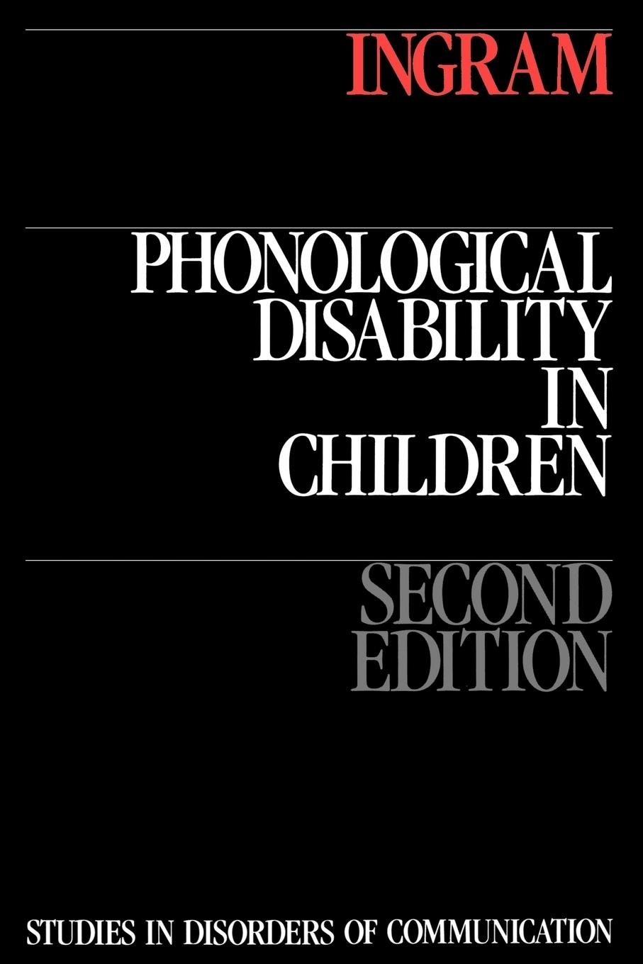Vorderes Coverbild Phonological Disability in Children