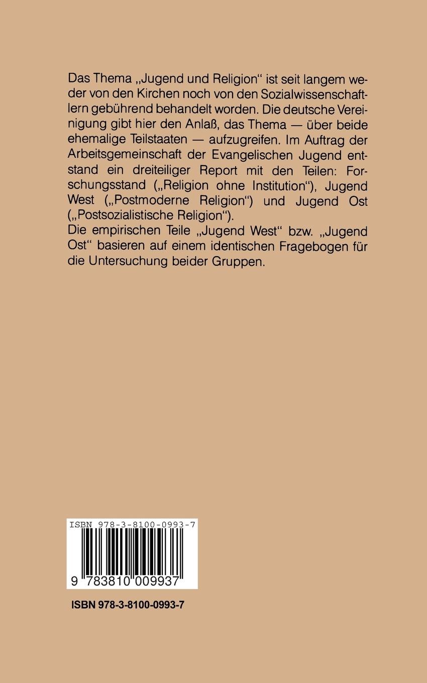 Rückseitencover Religion ohne Institution?