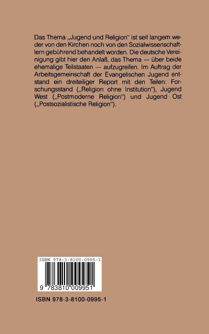Rückseitencover Postsozialistische Religion