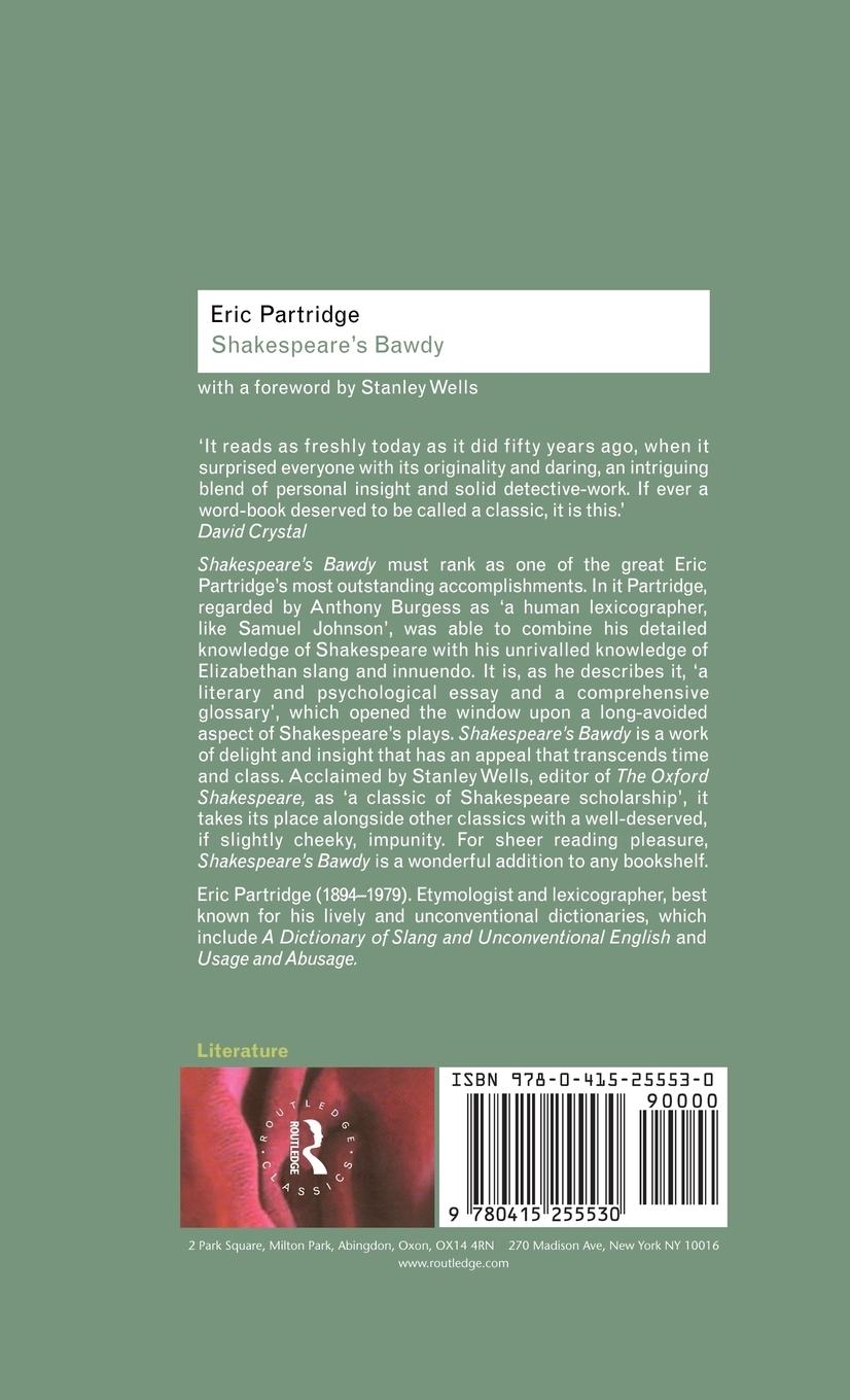 Rückseitencover Shakespeare's Bawdy