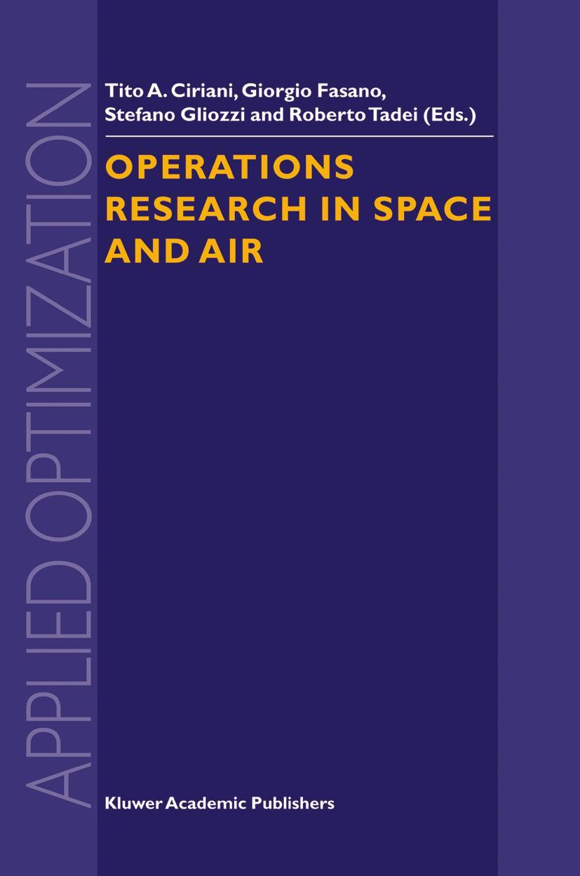 Vorderes Coverbild Operations Research in Space and Air