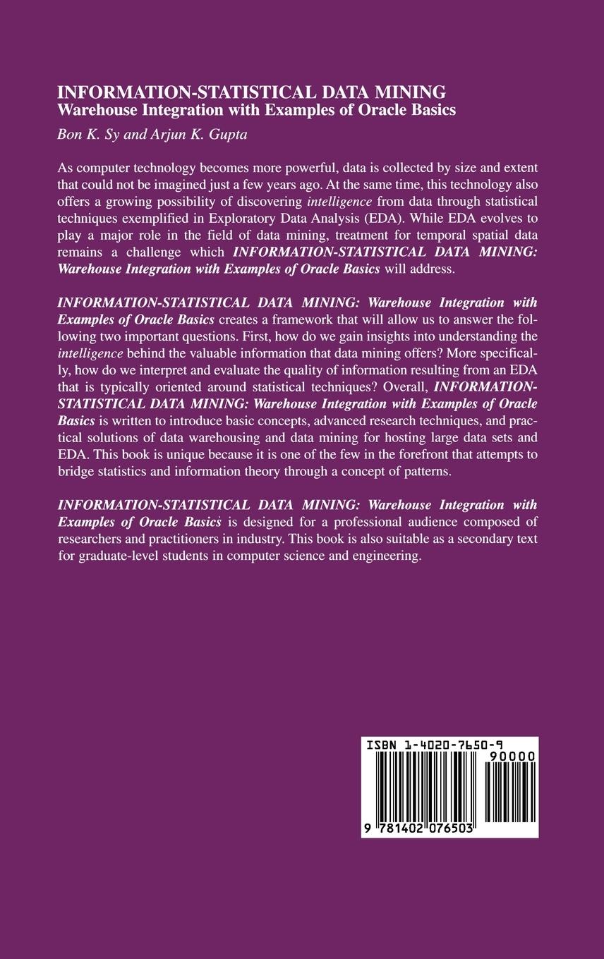 Rückseitencover Information-Statistical Data Mining