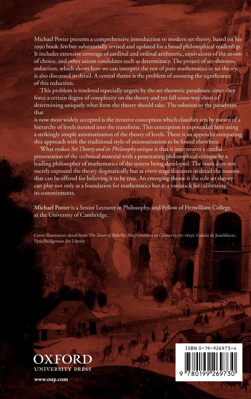 Rückseitencover Set Theory and Its Philosophy