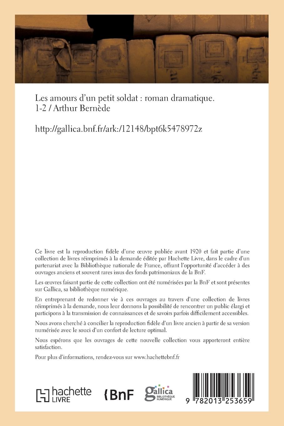 Rückseitencover Les Amours d'Un Petit Soldat: Roman Dramatique. Partie 3