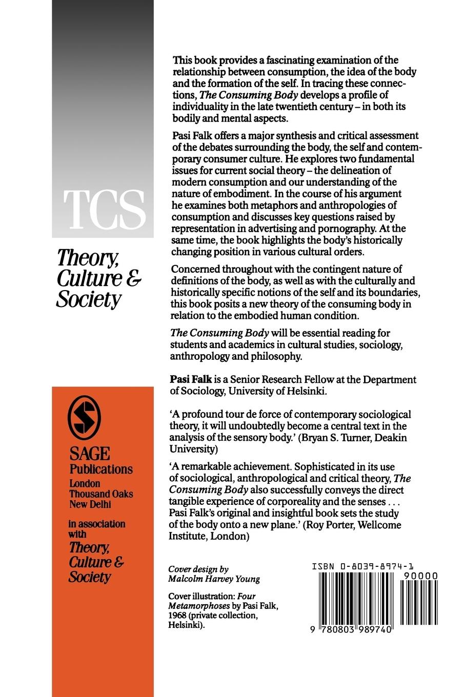 Rückseitencover The Consuming Body