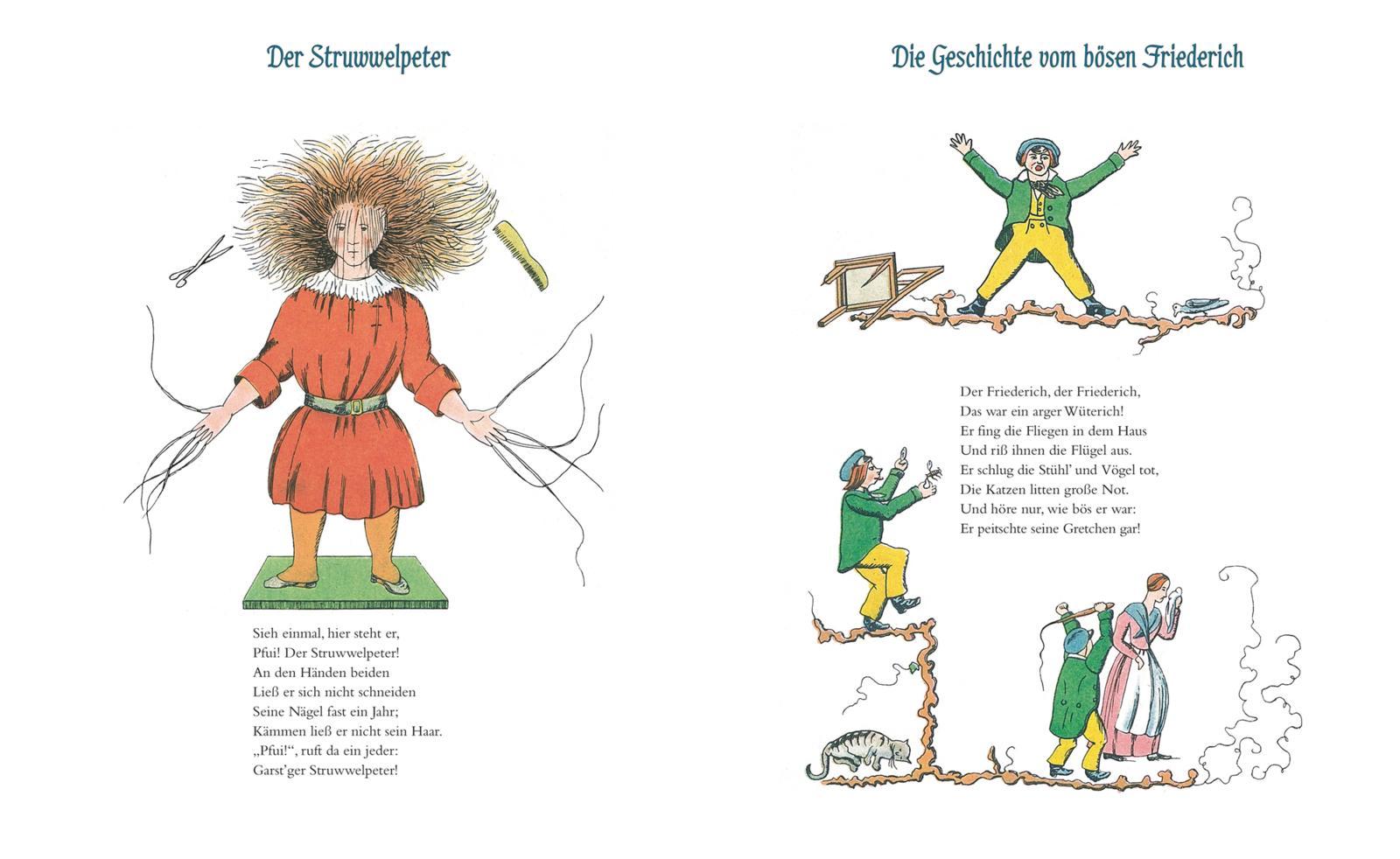 Beispielinhalt (Bild) Der Struwwelpeter: Lustige Geschichten und drollige Bilder