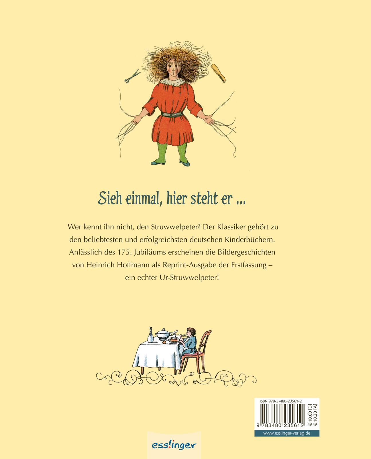 Rückseitencover Der Struwwelpeter: Lustige Geschichten und drollige Bilder