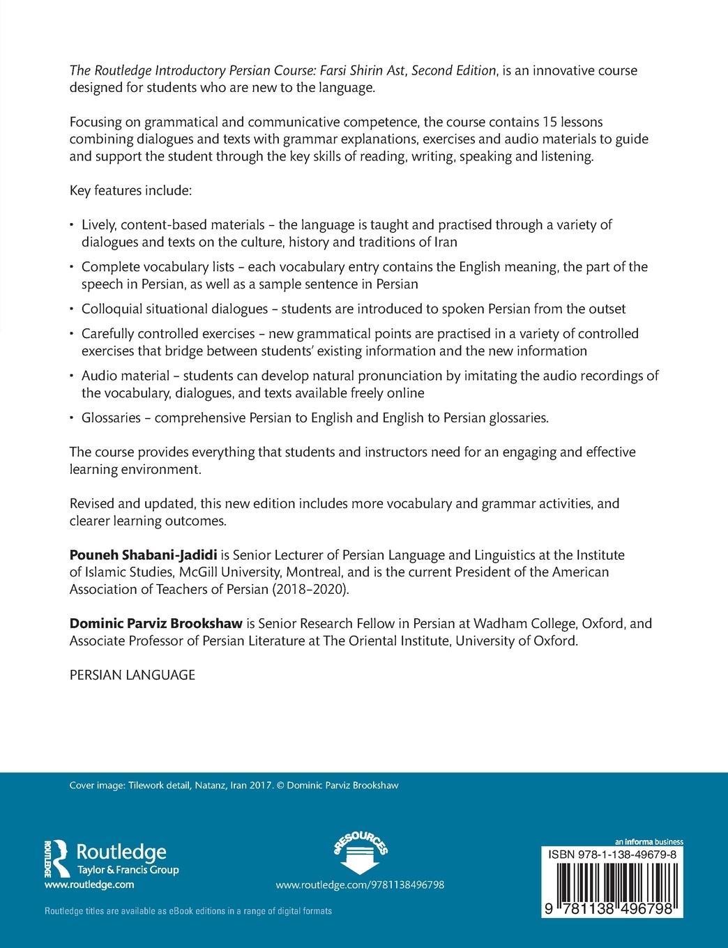 Rückseitencover The Routledge Introductory Persian Course