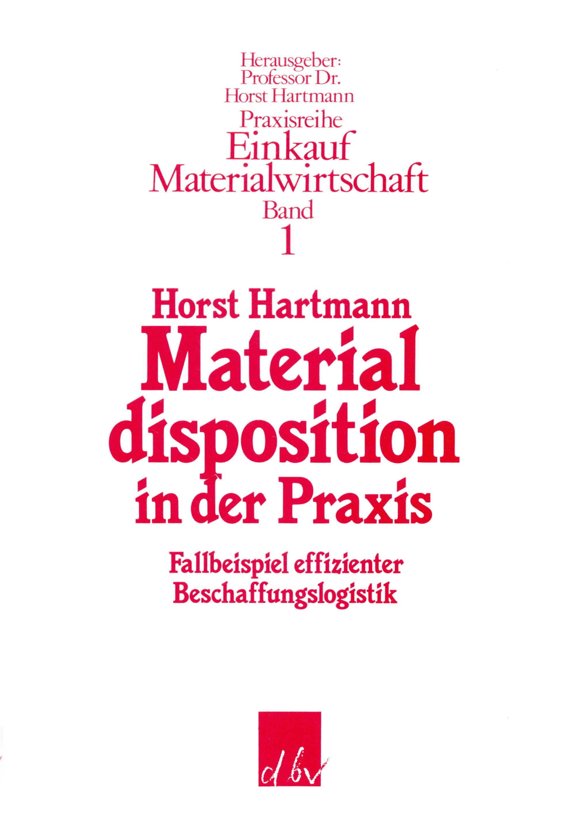 Vorderes Coverbild Materialdisposition in der Praxis.