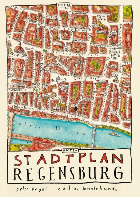 Vorderes Coverbild Stadtplan Regensburg