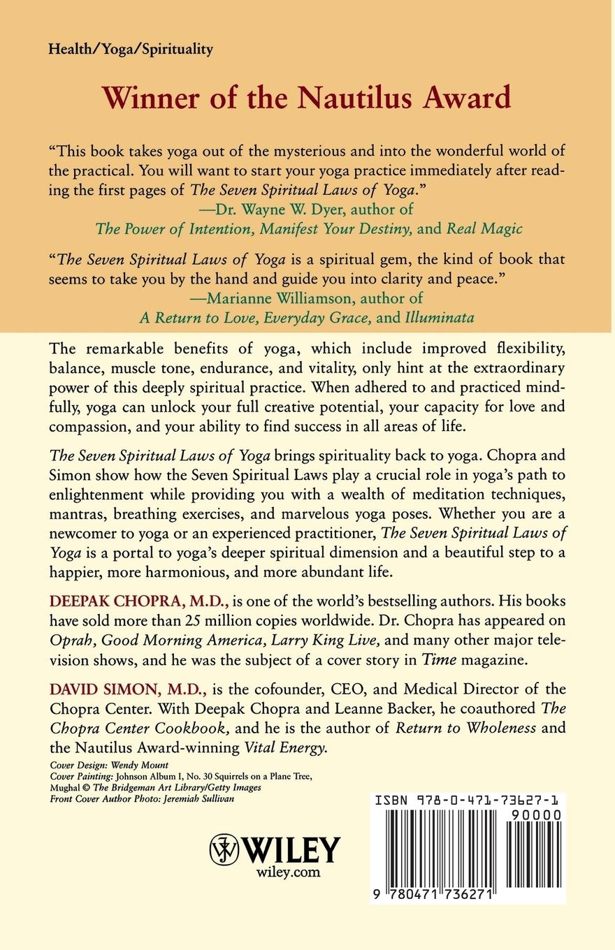 Rückseitencover The Seven Spiritual Laws of Yoga