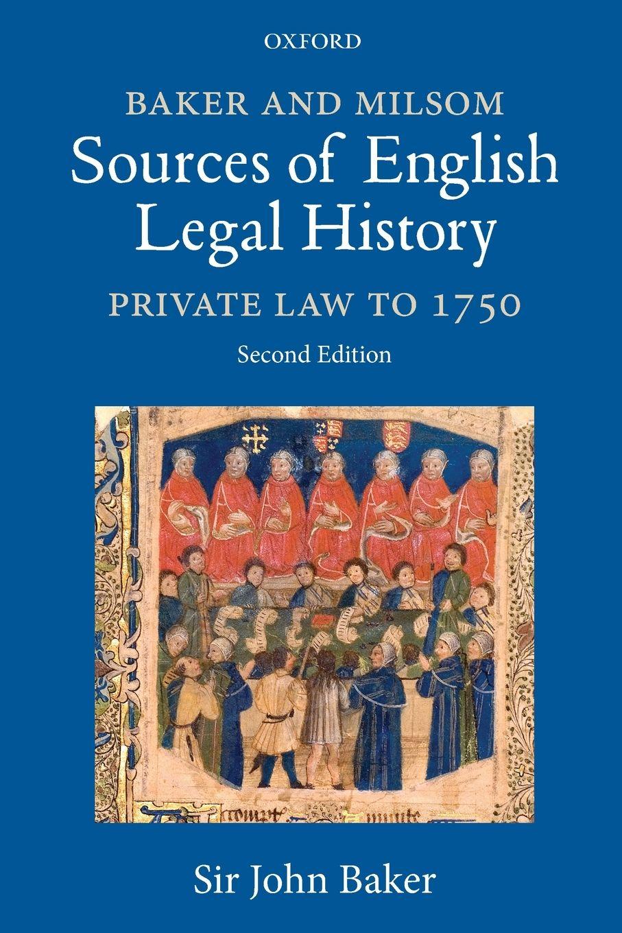 Vorderes Coverbild Baker and Milsom Sources of English Legal History