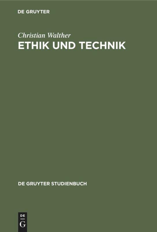 Vorderes Coverbild Ethik und Technik