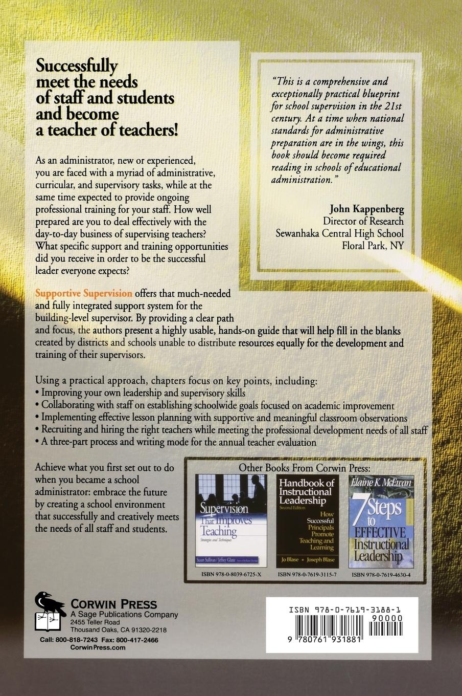 Rückseitencover Supportive Supervision