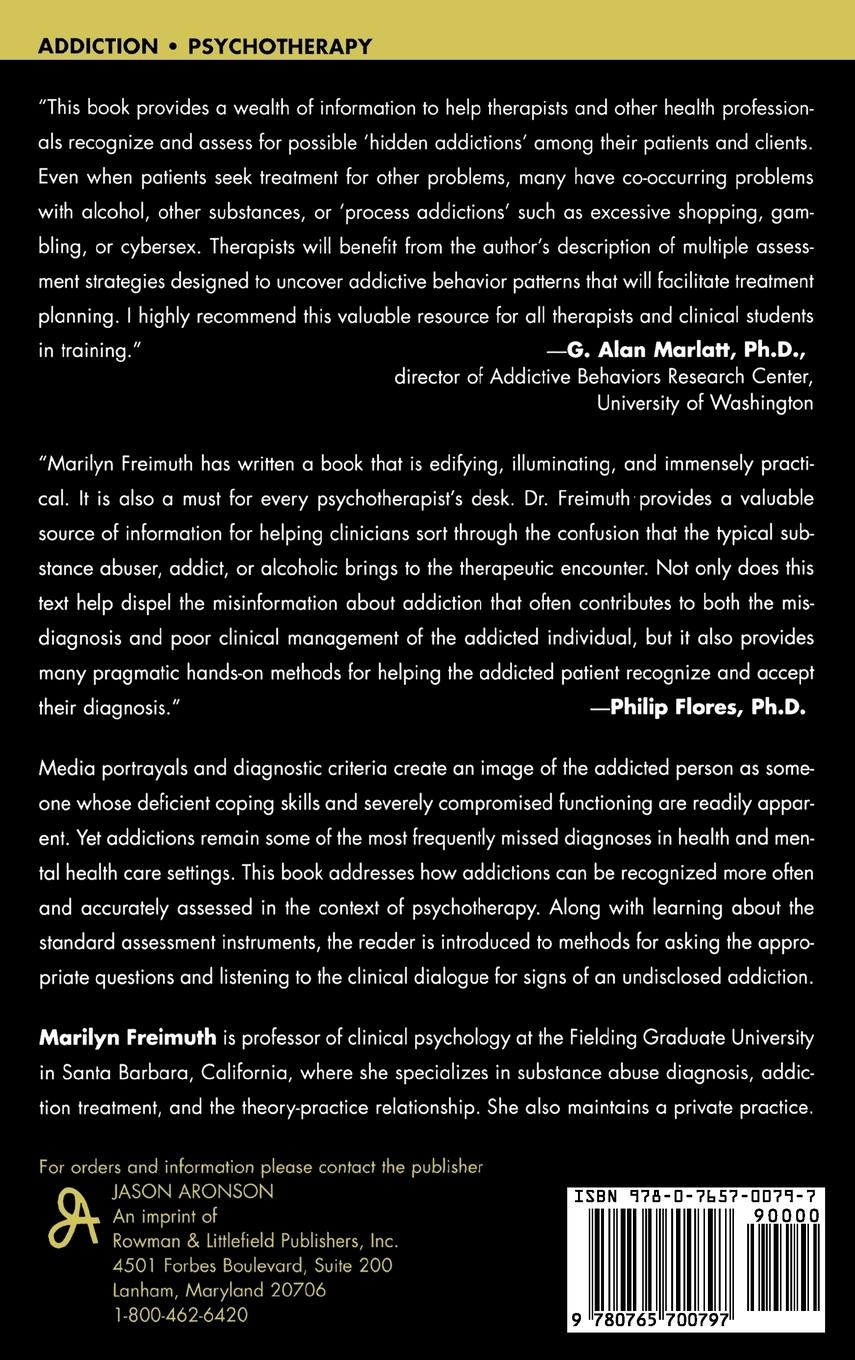 Rückseitencover Hidden Addictions