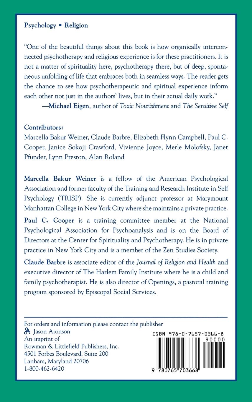 Rückseitencover Psychotherapy and Religion