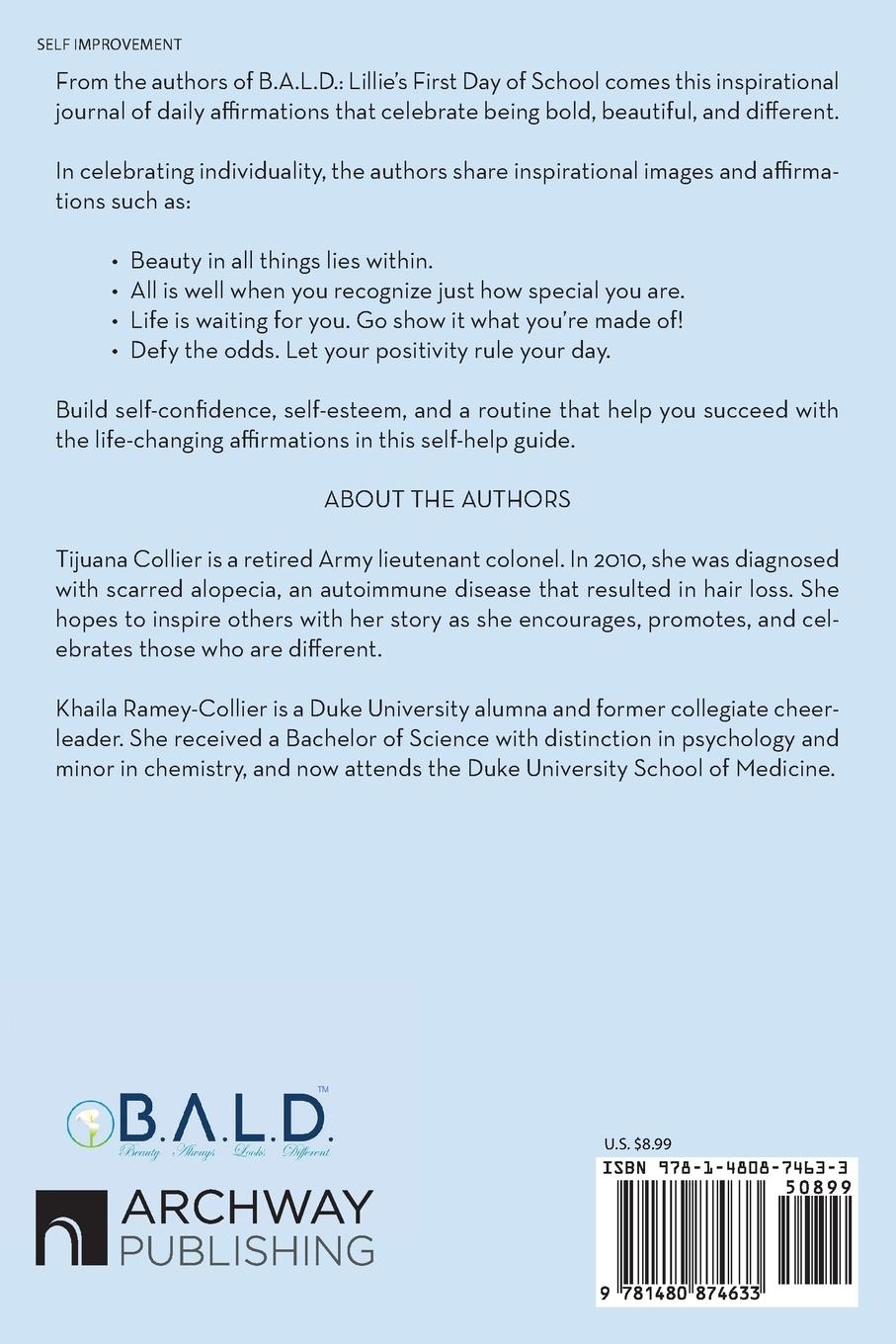 Rückseitencover B.A.L.D. Bold Affirmations In Little Doses