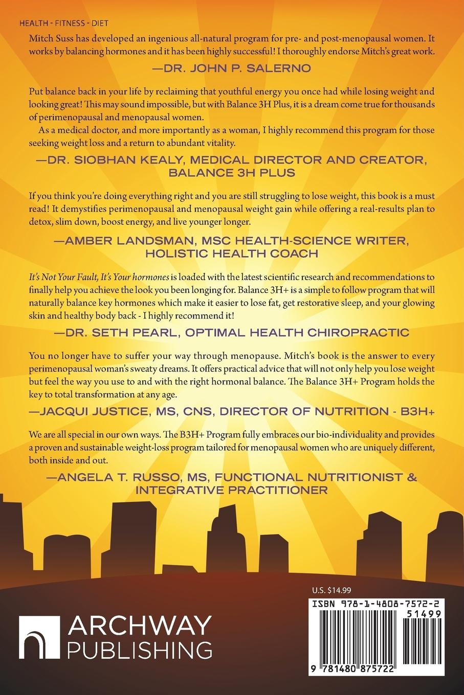 Rückseitencover It's Not Your Fault It's Your Hormones